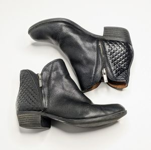 Lucky Brand 6M Brenono Black Ankle Boots